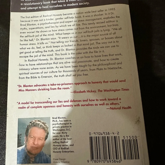 Paperback book - Radical Honesty by Brad Blanton - Picture 2 of 3